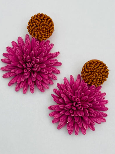The Double Floral Earrings