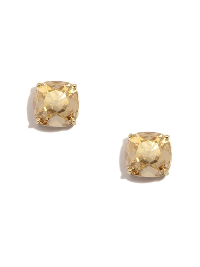 The Crystal Stud Earring (Multiple Colors)