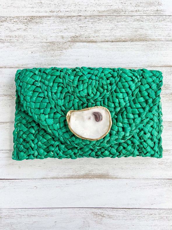 The Oyster Straw Clutch