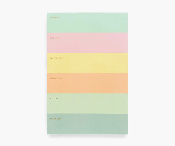 Rifle Paper Co Color Block Weekly Memo Notepad