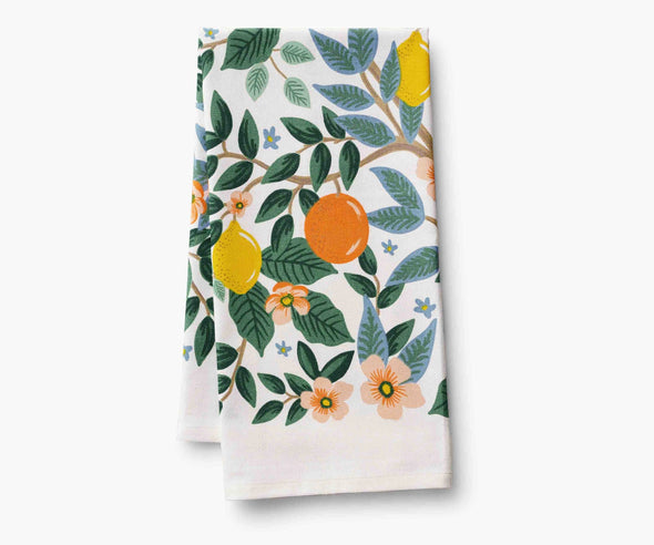 citrus tea towel