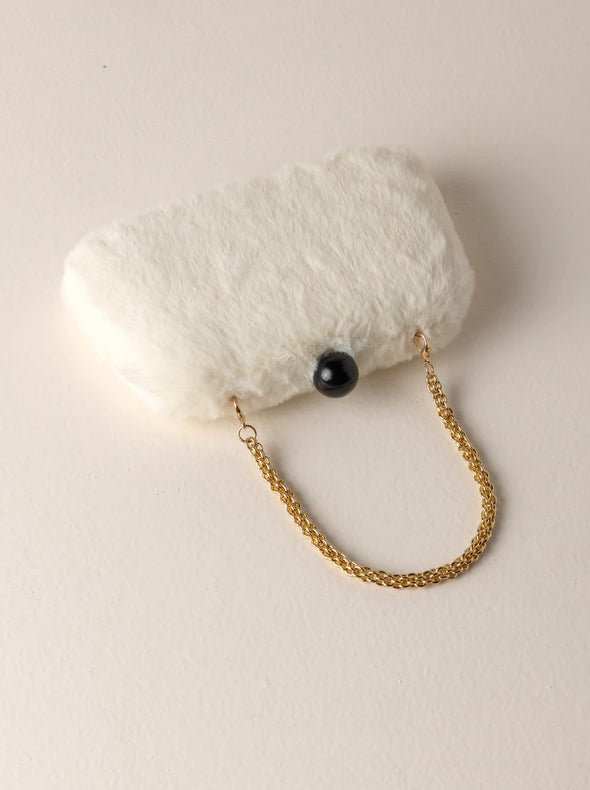 Lana Minaudiere Ivory Bag