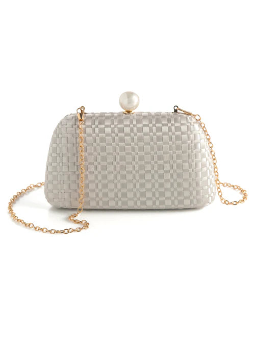 Lavinia Minaudiere Ivory Bag