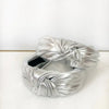 silver metallic headband 