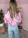 pink and lavender floral top 