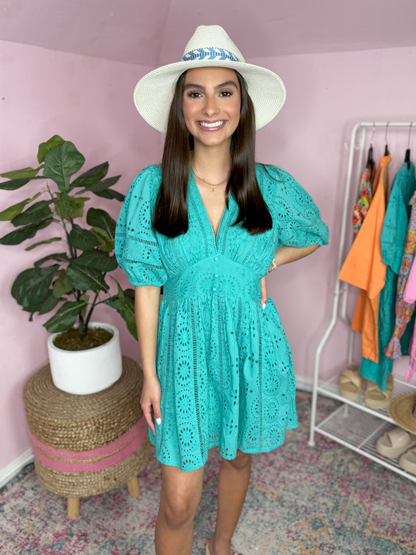The Teal Kenny Dress