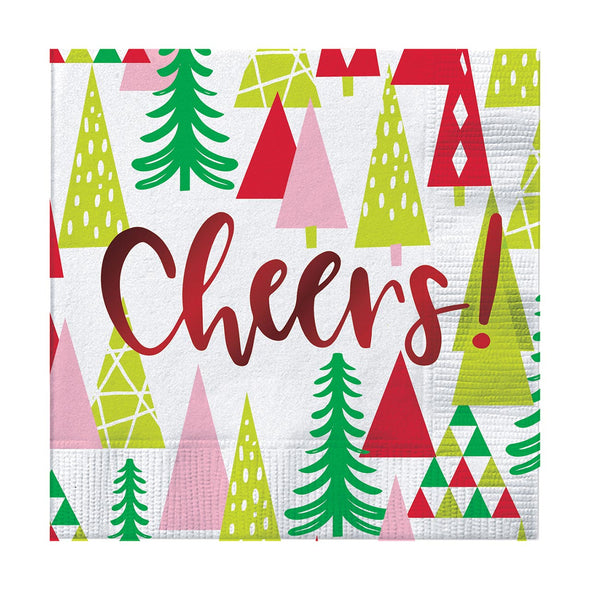 5in Napkins- Cheers with Trees