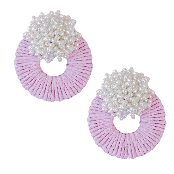 The Mia Raffia Earring