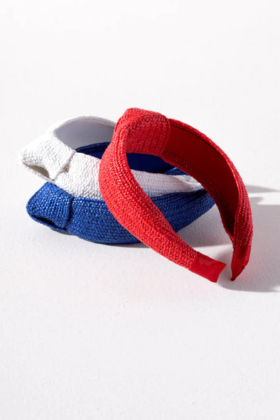 red white and blue headband
