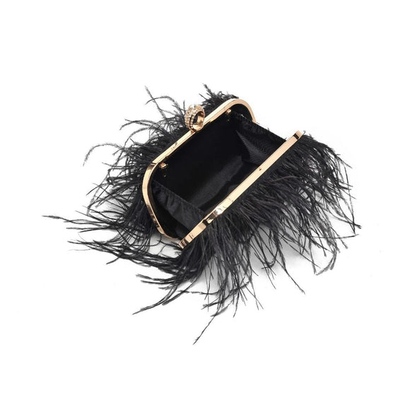 The Harlow Feather Clutch (2 Colors)