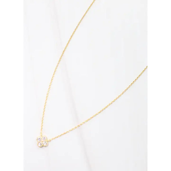 The Carpenter Clover Necklace-Gold