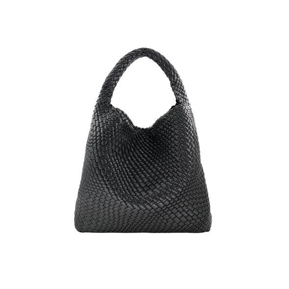 The Laureen Woven Mini Bag-Black