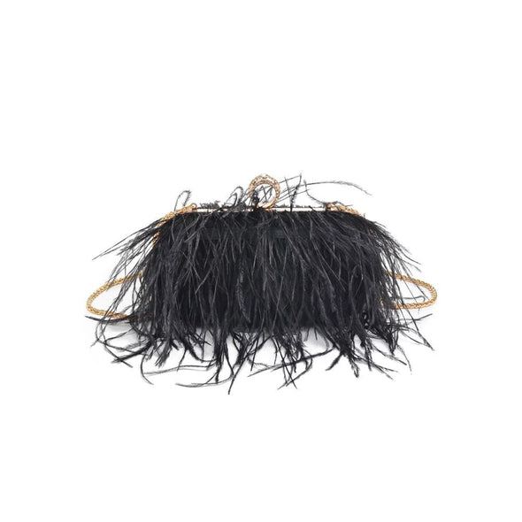 The Harlow Feather Clutch (2 Colors)