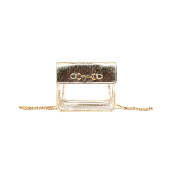 The Fancy Clear Bag-Gold