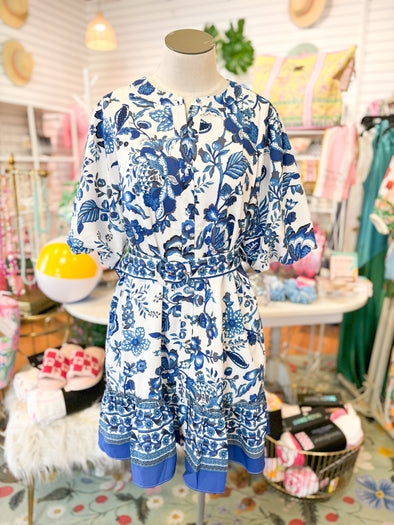 The Salema Belted Floral Dress