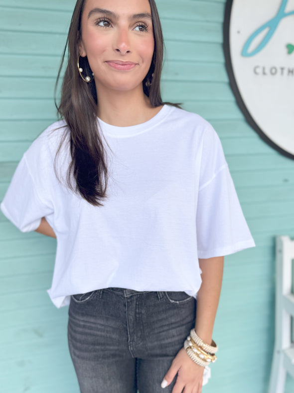 The Boxy White Tee