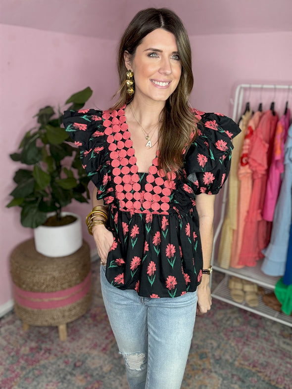 The Edwards Floral Top