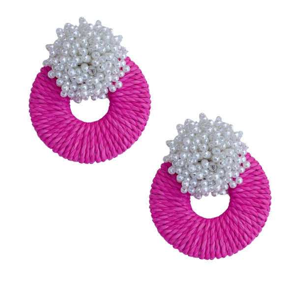 The Mia Raffia Earring