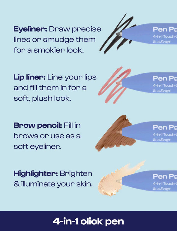 ALLEYOOP- Pen Pal 4-in-1 Makeup Touchup Tool