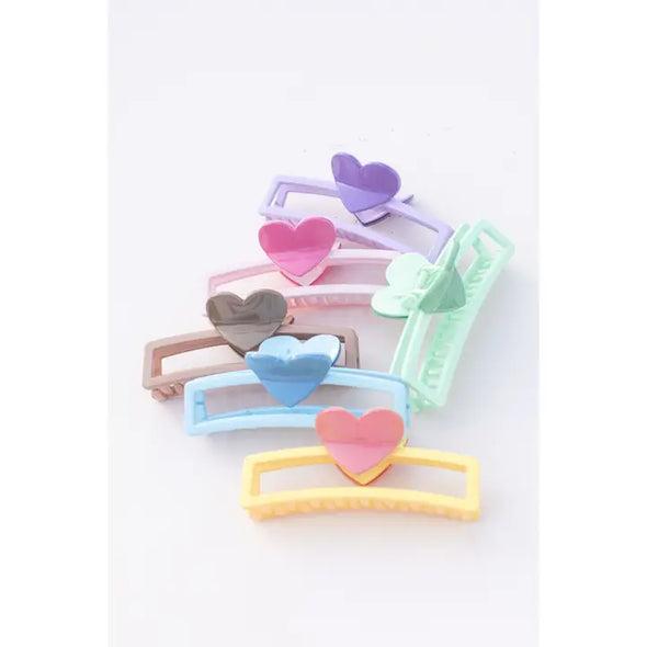 Valentines Jumbo Claw Clip (2 Colors)