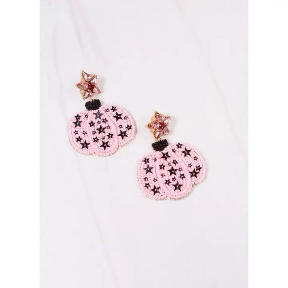 The Pink Pumpkin Earrings