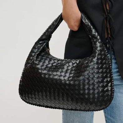 Victoria Woven Hobo Bag