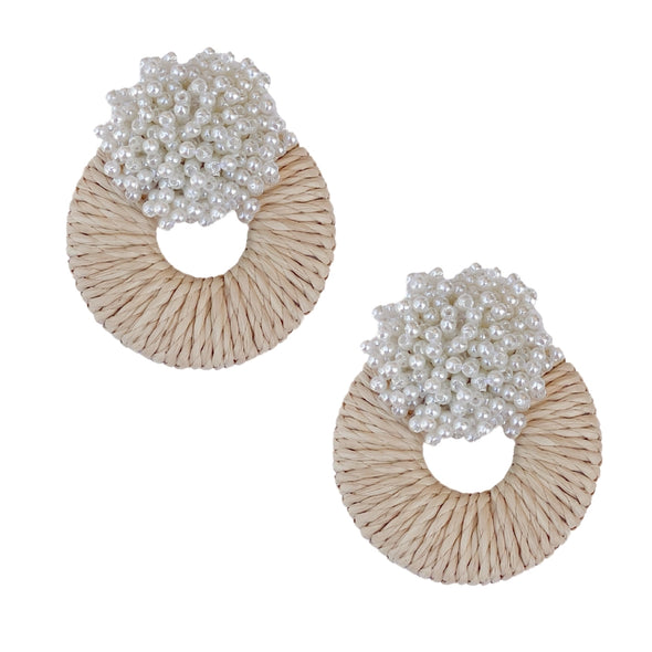 The Mia Raffia Earring