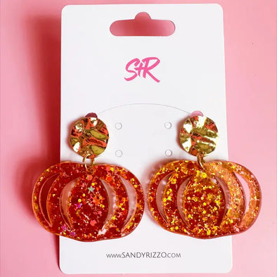 Classic Pumpkin Dangle Earring