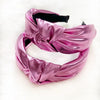 pink metallic headband
