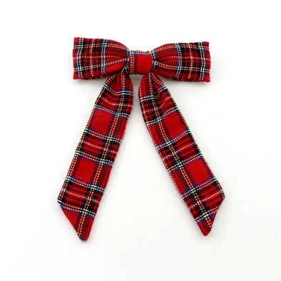 The Plaid Bow-Red