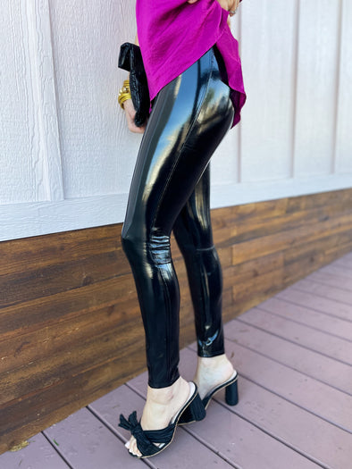 faux patent leather spanx