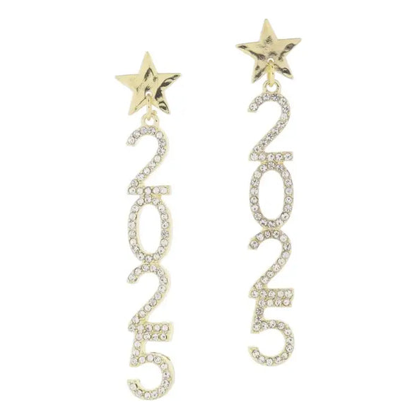 Happy New Year Earrings-3 Styles