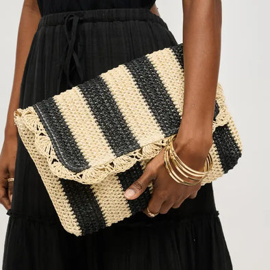 The Winnie Clutch-Black