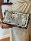 gunmetal rectangular bag 