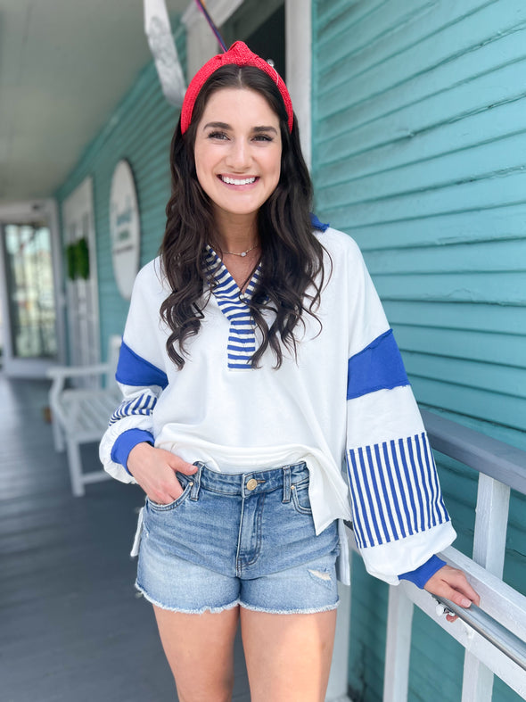 The Lottie Stripe Pullover