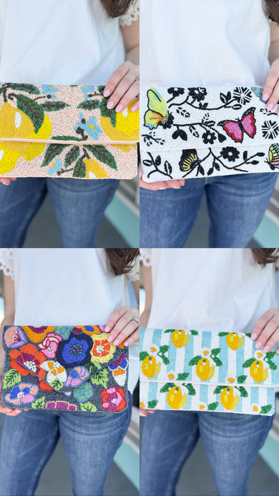 The Fun Beaded Clutches-4 Styles