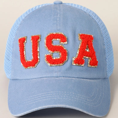 The Patriotic Chenille Hats (Two Styles)