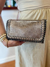 washed gold rectangular bag