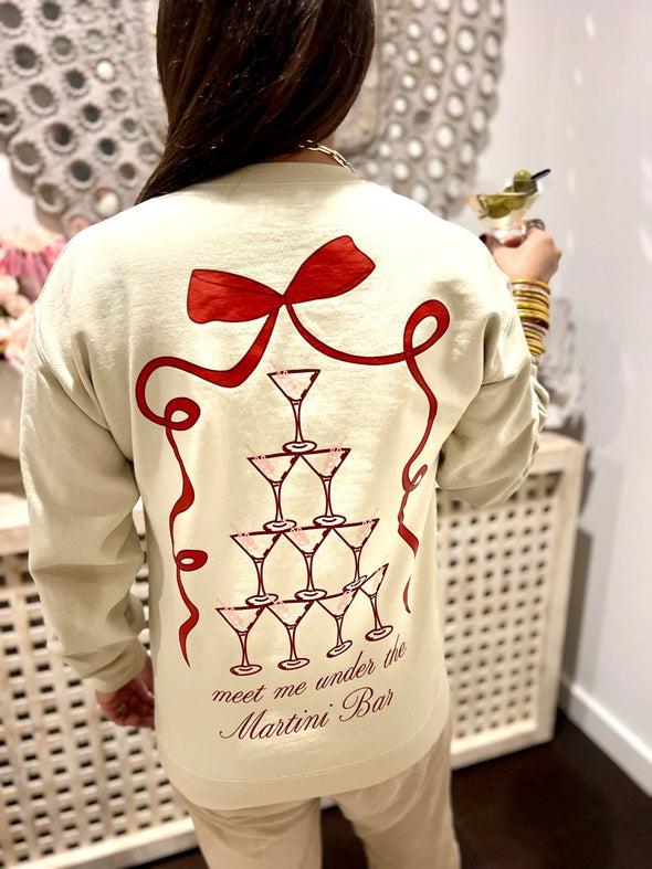 (Buddylove) Merry Crewneck Sweatshirt-Martini Bar