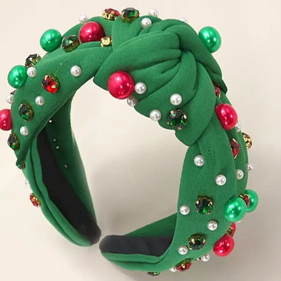 The Jingle Bell Headband-Green