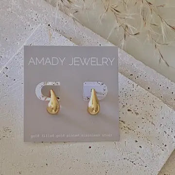 Small Teardrop Gold Filled Earring