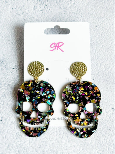 The Midnight Confetti Dangle Skulls