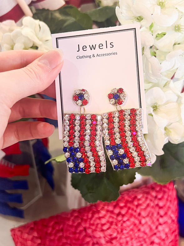 Fourth of July Sparkle Earrings