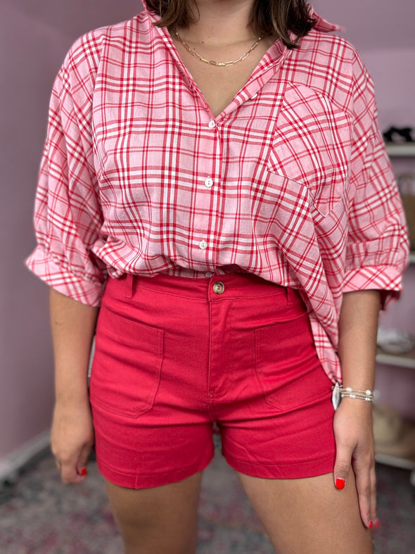 The Cool Summer Short-Red