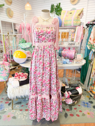 The Nilsa Pink Midi Dress