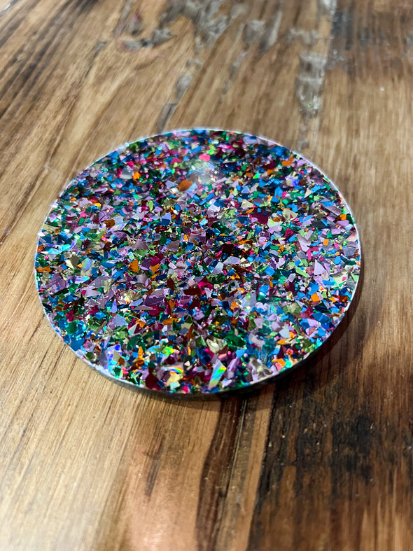 Confetti Acrylic Coasters (multi colored)