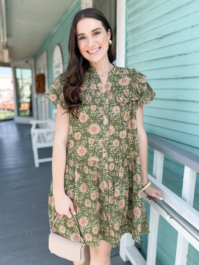 The Sheryl Olive Dress