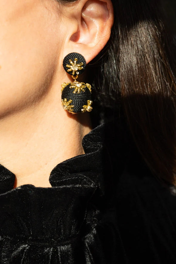 The Gilded Lantern Earring-Black