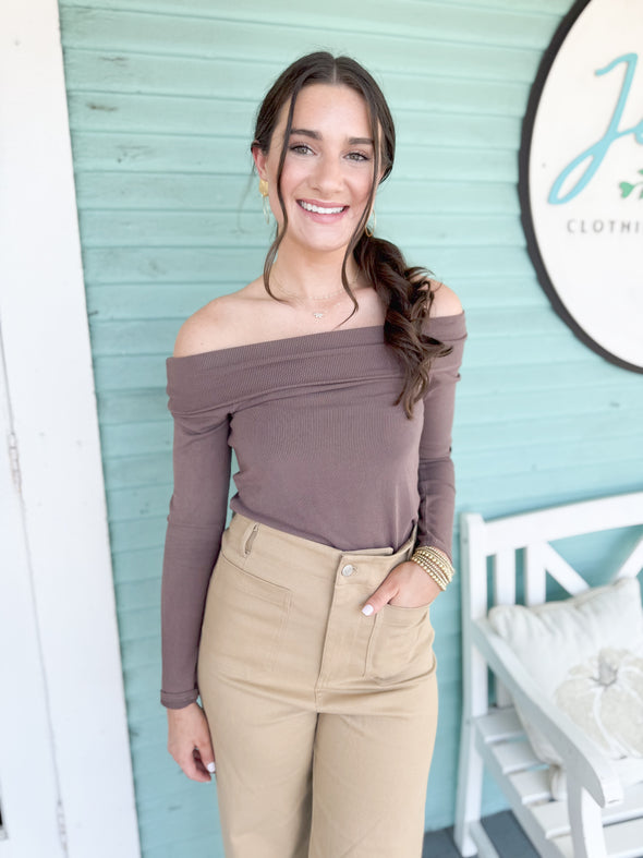 The Brock Off the Shoulder Tops (Two Colors)