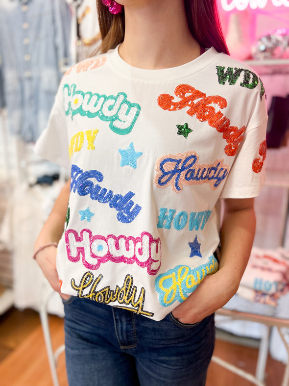 (Queen of Sparkles) Howdy All Over Tee